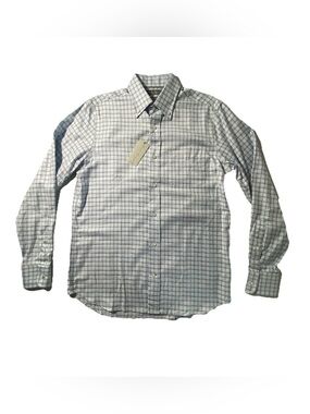 NEW Size S Mens Cremieux Signature Long Sleeve Button Shirt Canclini Cotton Blue